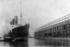 #12834 Picture of the Lusitania at Pier by JVPD