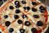 #13099 Photo of a Cheese and Olive Tortilla Pizza by Jamie Voetsch