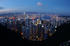 #13112 Picture of a Sunset View of Hong Kong, Kowloon and Victoria Harbour From Victoria Peak by JVPD