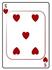 #13248 5 of Hearts Playing Card Clipart by DJArt