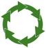#13360 Green Circle of Arrows Symbolizing Recycling Clipart by DJArt