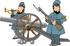 #14438 Two Civil War Soldiers With a Canon Clipart by DJArt