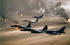 #15090 Picture of Military Aircraft Over Oil Fires, Kuwaiti, Operation Desert Storm, Gulf War by JVPD