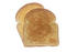 #16975 Picture of Plain and Toasted White Bread Slices Stacked on a White Background by JVPD