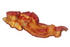 #16984 Picture of a Greasy, Long, Red Strip of Fried Streaky Bacon by JVPD