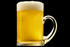 #17122 Picture of One Full, Cold, Frothy, Clear Glass Mug of Golden Beer With a White Froth by JVPD