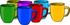 #17256 Group of Different Colored Coffee Mugs Clipart by DJArt