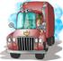 #17704 Female Trucker Driving a Big Rig Clipart by DJArt