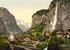 #17941 Picture of Staubbach Waterfalls Over Lauterbrunnen Valley, Switzerland by JVPD