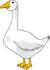 #18376 White Goose Clipart by DJArt