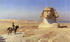 #18824 Photo of Napoleon Bonaparte on Horseback Viewing the Great Sphinx of Giza Prior to Full Excavations, Egypt by JVPD