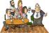 #18859 Two Women and Four Men at an Office Party Clipart by DJArt