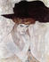 #19083 Photo of a Woman Wearing a Black Plumed Hat by Gustav Klimt by JVPD