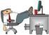 #19110 Business Employee Man Being Lazy, Slouching in His Chair With His Feet up on His Desk at the Office Clipart by DJArt