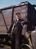 #19166 Photo of a Male Welder Standing by a Railroad Car by JVPD