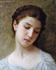 #19271 Photo of a Sad Young Woman, Head of a Young Girl, by William-Adolphe Bouguereau by JVPD