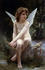 #19296 Photo of Cupid Seated With Bow and Arrows, Love on the Look Out, by William-Adolphe Bouguereau by JVPD