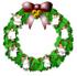 #19865 Christmas Wreath With Singing Choir Angels Clipart by DJArt