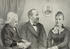 #20366 History Stock Photo of American President James Garfield, His Mother and Wife by JVPD