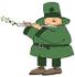 #20706 Leprechaun Playing Flute on Saint Patrick’s Day Clipart by DJArt
