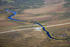 #21559 Stock Photography of a Landscape of the Kanuti River, Dalton Highway, and Trans Alaska Pipeline by JVPD