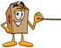 #22943 Clip Art Graphic of a Cardboard Shipping Box Cartoon Character Holding a Pointer Stick by toons4biz