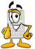 #23103 Clip Art Graphic of a Calculator Cartoon Character Pointing at the Viewer by toons4biz