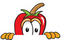 #23402 Clip Art Graphic of a Red Chilli Pepper Cartoon Character Peeking Over a Surface by toons4biz