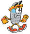 #26584 Clip Art Graphic of a Gray Cell Phone Cartoon Character Speed Walking or Jogging by toons4biz