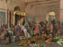 #27463 Illustration of Christopher Columbus With Natives From The New World, Standing Proudly Before The King And Queen Of Spain, King Ferdinand And Queen Isabella, At The Court Of Barcelona, Spain In February Of 1493 by JVPD