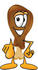 #27671 Clip Art Graphic of a Chicken Drumstick Mascot Character Pointing at the Viewer by toons4biz