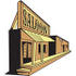 #29316 Royalty-free Cartoon Clip Art of an Old Saloon Facade in a Ghost Town by Andy Nortnik