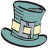 #29507 Royalty-free Cartoon Clip Art of a Leprechaun’s Green Tophat With A Buckle by Andy Nortnik