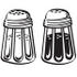 #29585 Royalty-free Cartoon Clip Art of a Salt And Pepper Shakers In A Diner by Andy Nortnik