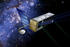 #30760 Stock Illustration of a SIM PlanetQuest Satellite in Orbit With a Blue Starry Background by JVPD