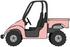 #30825 Clip Art Graphic of a Pale Pink Utv Over A White Background by DJArt