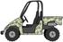 #30828 Clip Art Graphic of a Green Military Camo Utv Over A White Background by DJArt