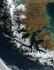 #35500 Geography Stock Photo Of The Strait Of Magellan, Chile As Seen From Space by JVPD