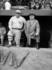 #41232 Stock Photo of Babe Ruth In His New York Yankees Baseball Uniform, Standing In The Dugout With John McGraw by JVPD