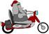 #41664 Clip Art Graphic of a Gray Elephant Biker on a Motorcycle by DJArt