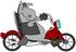 #41681 Clip Art Graphic of a Cool Donkey Biker On A Motorcycle by DJArt