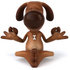 #42920 Royalty-Free (RF) Cartoon Clipart of a 3d Brown Dog Mascot Meditating - Pose 1 by Julos