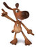#42938 Royalty-Free (RF) Clipart Illustration of a 3d Brown Dog Mascot Doing His Happy Dance - Pose 1 by Julos