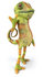 #43182 Royalty-Free (RF) Clipart Illustration of a 3d Lizard Chameleon Mascot Flashing A Peace Gesture by Julos