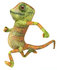 #43183 Royalty-Free (RF) Clipart Illustration of a 3d Lizard Chameleon Mascot Running Left by Julos