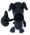 #43411 Royalty-Free (RF) Illustration of a 3d Black Lab Mascot Giving The Thumbs Up - Pose 3 by Julos