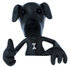 #43414 Royalty-Free (RF) Illustration of a 3d Black Lab Mascot Giving The Thumbs Up And Standing Behind A Blank Sign by Julos