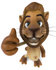 #43544 Royalty-Free (RF) Illustration of a 3d Lion Mascot Giving The Thumbs Up - Pose 3 by Julos
