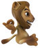 #43547 Royalty-Free (RF) Illustration of a 3d Lion Mascot Meditating - Pose 2 by Julos