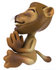 #43554 Royalty-Free (RF) Illustration of a 3d Lion Mascot Meditating - Pose 4 by Julos